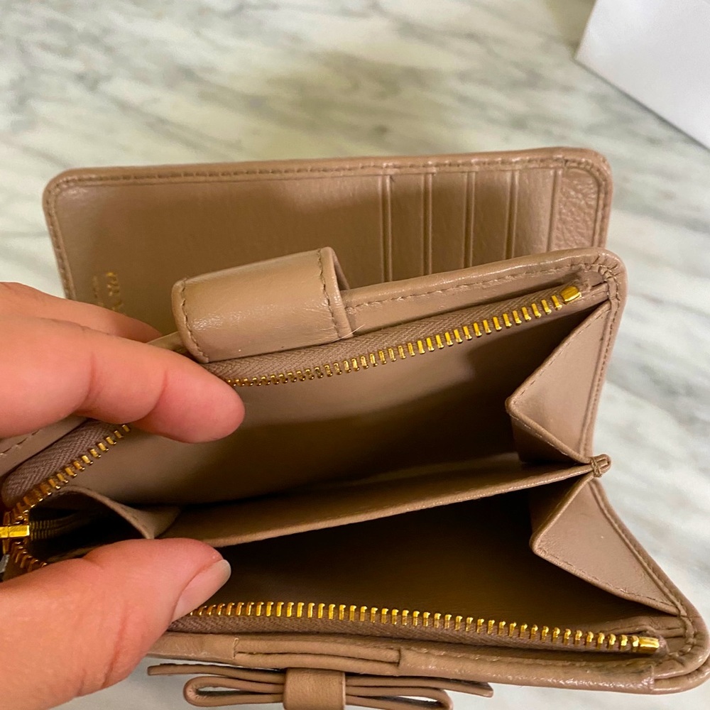 NEW Prada Soft Pink- Zip flap bow wallet - Picture 11 of 12